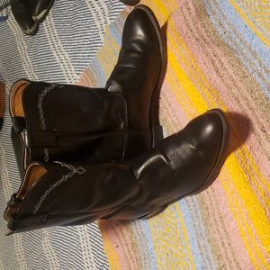 Justin, 12D, Black Roper Boots